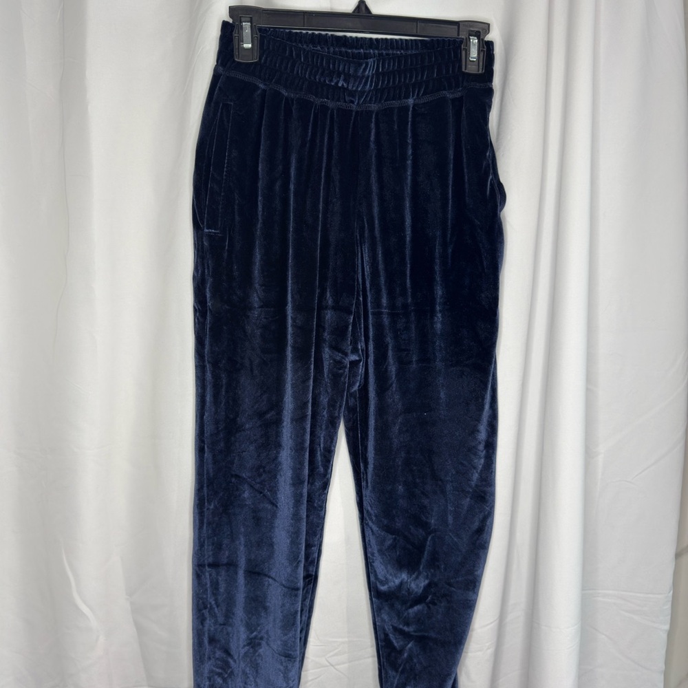 Fabletics Navy Velvet Joggers